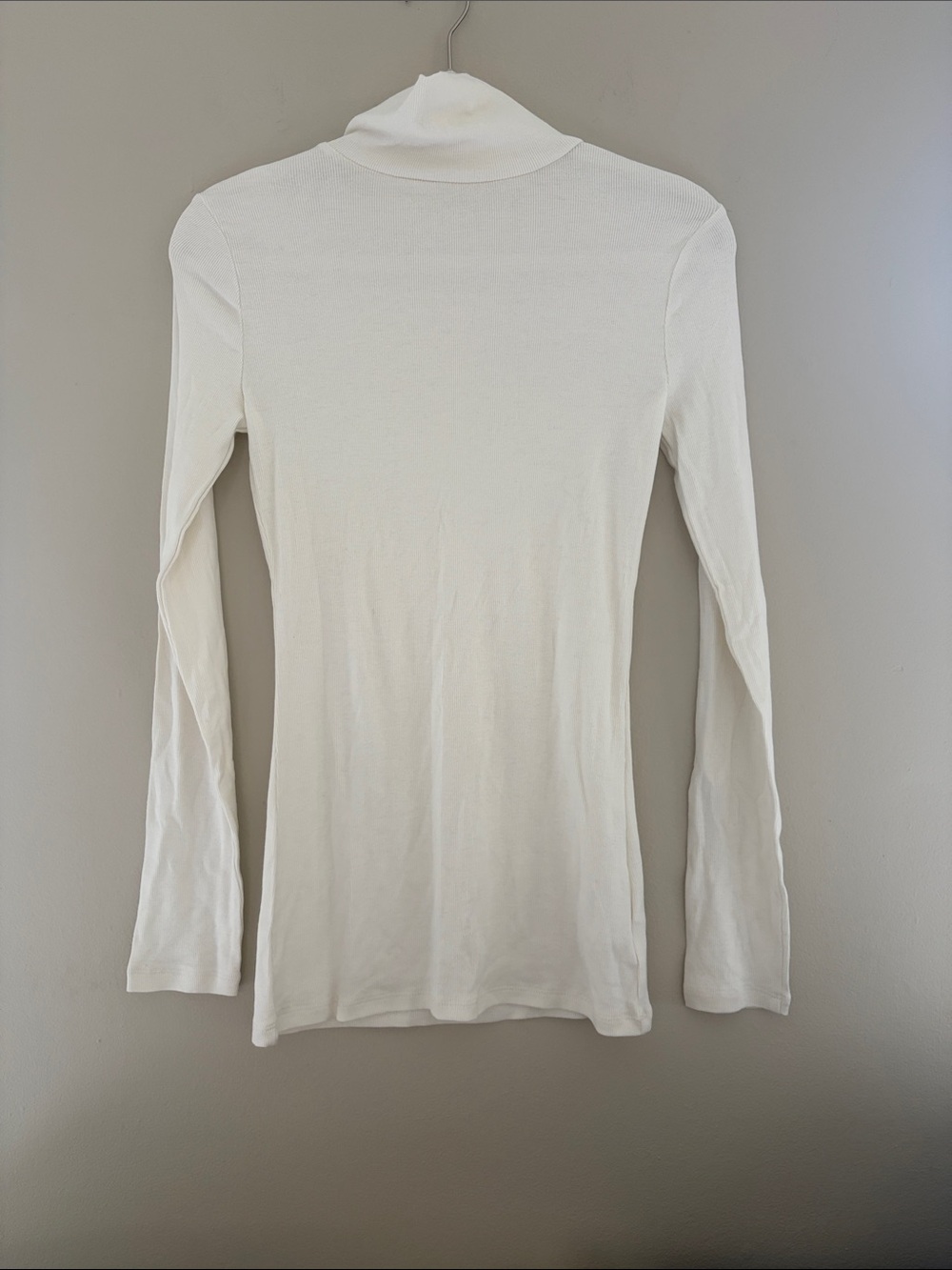 a new day Cream Long-Sleeve Turtleneck Top S